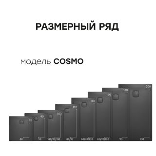 Душевой поддон Starohome Cosmo 13024589 160x90 см чёрный матовый